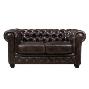 Chesterfield 689 2thes.derma Kafe 160x92x72cm Enlarge