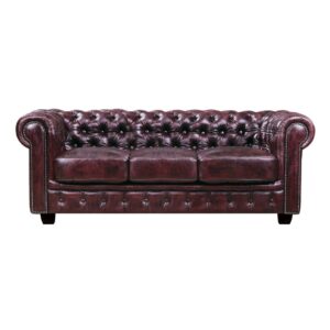 Chesterfield 689 3thes.derma Antique Red 201x92x72cm Enlarge