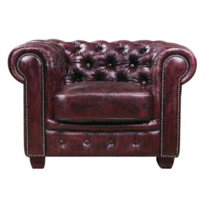 Chesterfield 689 Polythrona Derma Antique Red 103x92x72cm Enlarge