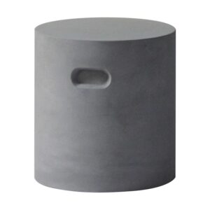 Concrete Cylinder Skambo D.37cm Cement Grey Enlarge