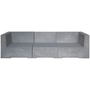 Concrete Kanapes 3 Th Cement Grey 228x83x65cm Enlarge