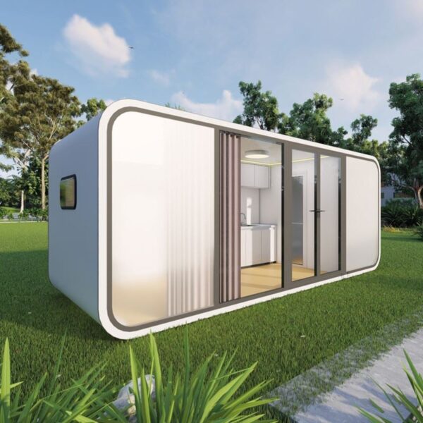 Apple Cabin Capsule House 13m2 Me 1 Ypnodomatio Enlarge