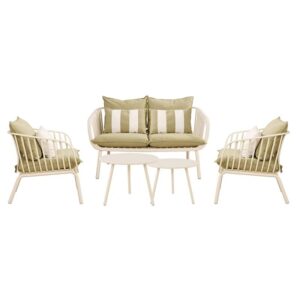 Astrid Set Saloni Kipou 5tem Pp Metallo Cream Maxilaria Sandy Green Enlarge